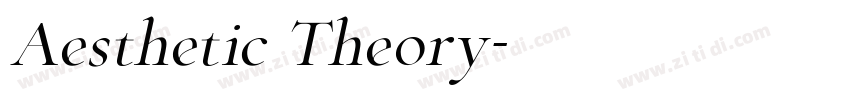 Aesthetic Theory字体转换